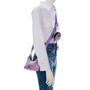 Kurt Geiger Small Scarf Print Nylon Crossbody 🎀 NWT w/Duster, Limited Edition